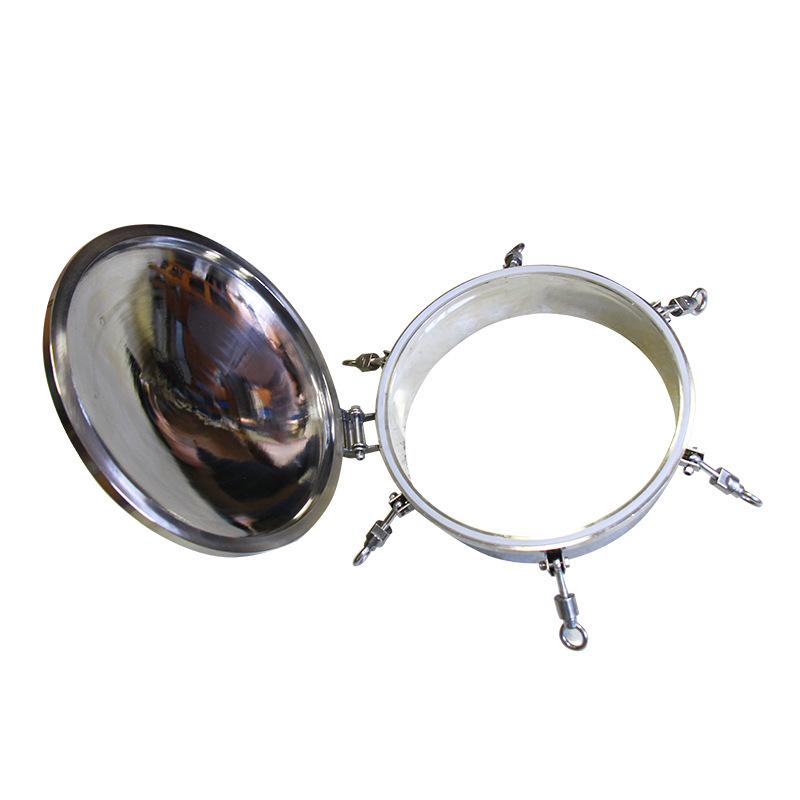 304不銹鋼人孔 壓力法蘭圓人孔 吊環(huán)圓形孔蓋 溫州三環(huán)